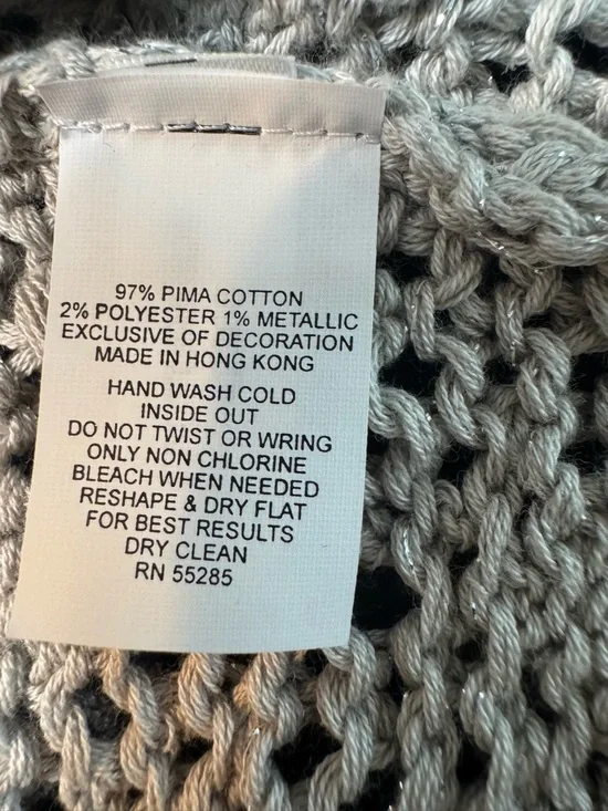 Y2K Express Crochet Lace Cardigan Ruffle Trim Festival Fairycore Boho Shrug S - Picture 9 of 10